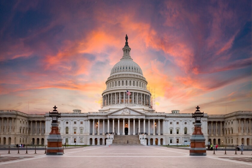 United States Capitol building in Washington DC