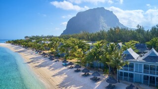 Mauritius island drone photo
