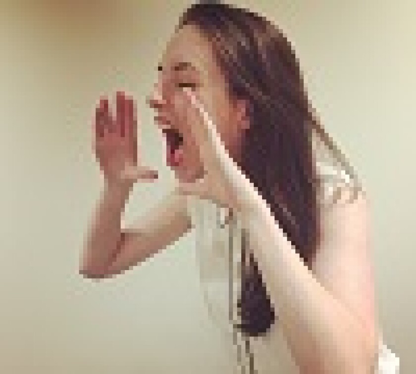 whistleblower woman shouting tax