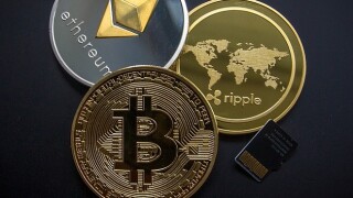 Visual representation of cryptocurrency