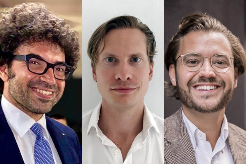 L-R: Vittorio Aversano, Måns Sjöstrand and Dennis Wilke