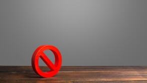 Red prohibition symbol NO. Bans and laws, restriction of human rights and freedoms. Norms and rules, permissible limits and quality standards. Hold and make it stop. Protest and disobedience.