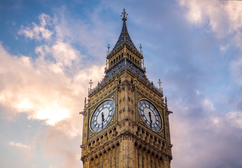 Big Ben at golden hour