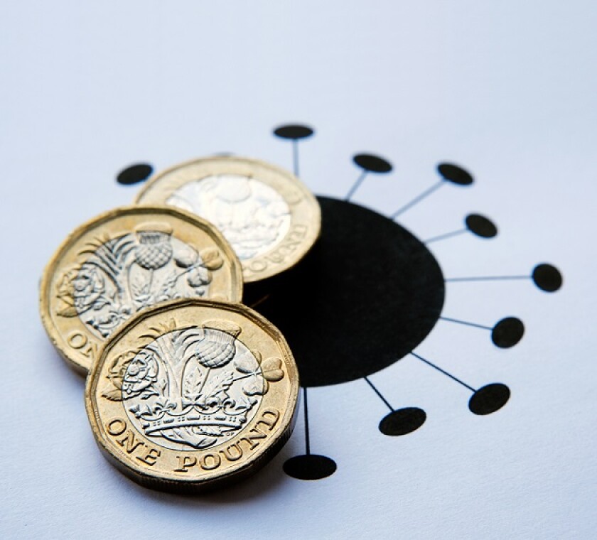 The UK Treasury estimates it now will have a deficit of £337 billion ($445 billion) this financial year