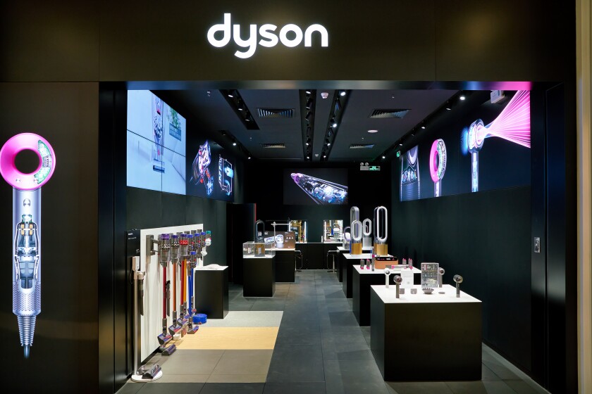 SHENZHEN, CHINA - CIRCA NOVEMBER, 2019: goods on display at Dyson store in Shenzhen.