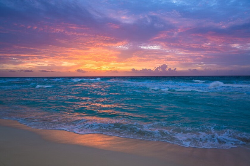 Sunrise in Cancun