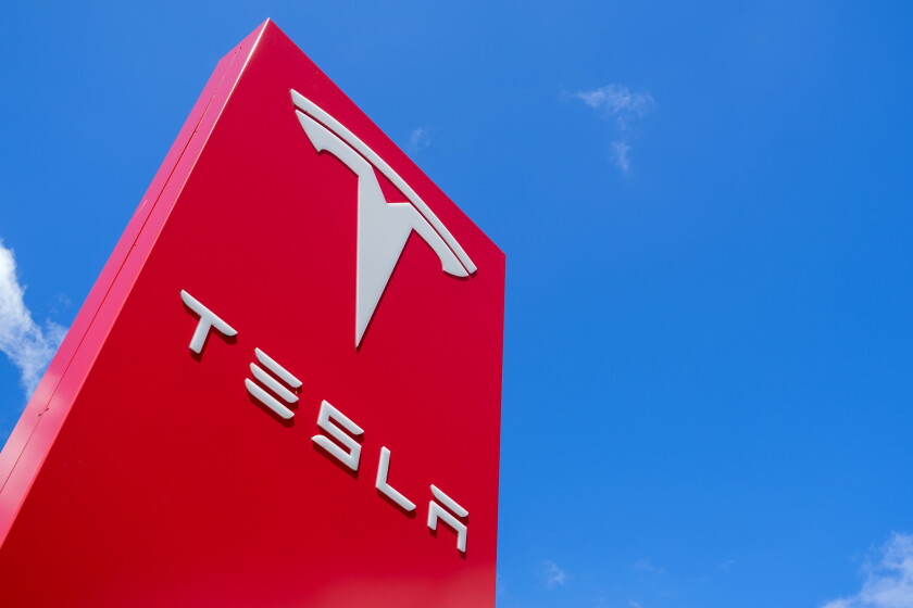 ROTTERDAM, THE NETHERLANDS - June 21, 2018: Tesla dealership sig