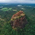 The historical Sigiriya lion rock fortress is sri lanka