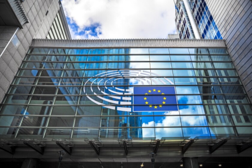 The European Parliament building in Brussels