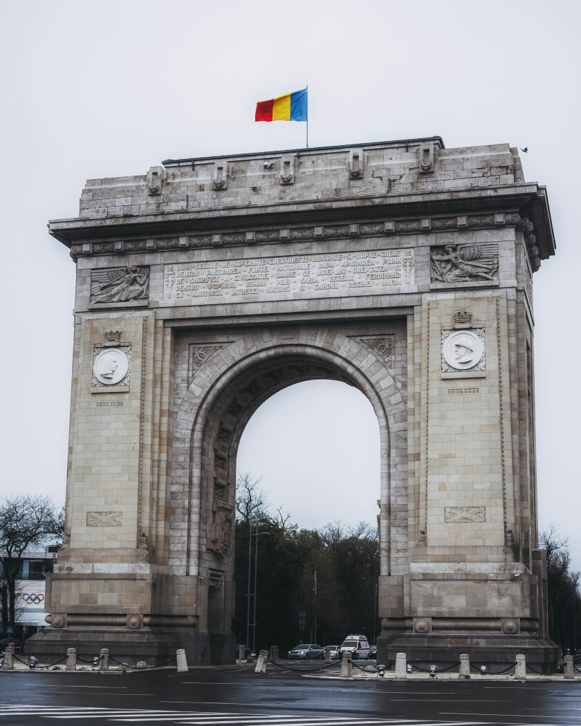 The Triumphal Arch in Bucharest