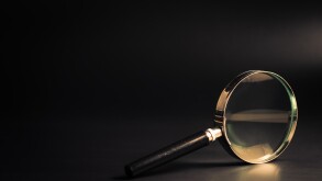 Magnifying Glass on Black