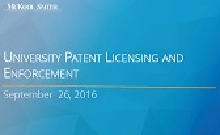 University webinar holding