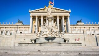 Austrian parliament buildings in Vienna