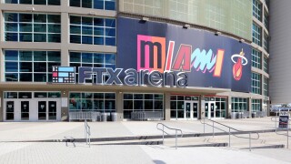 Miami, Florida, USA - November 3, 2022: The FTX Arena in Miami,