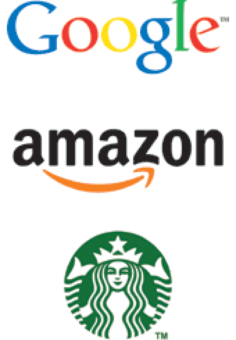 Starbucks, Amazon & Google