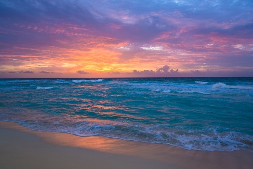 Sunrise in Cancun