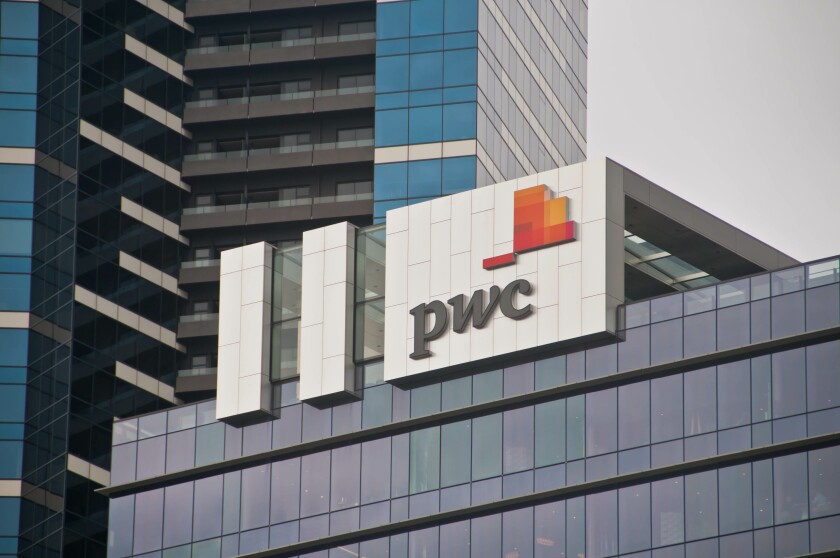 MELBOURNE, AUSTRALIA - JULY 30, 2018: PwC headquarters building in Melbourne Victoria Australia