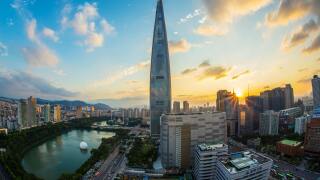 Sunrise in Seoul, South Korea