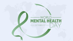 Vector illustration design concept of world mental health day observed on october 10