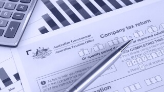 Australian Company Tax Return concept