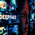 Conceptual digital art highlighting the deepfake technology phenomenon.