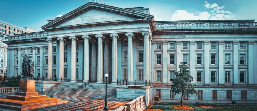 Washington, USA, US Treasury Department and Inspector General Office.