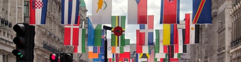 olympic flags regent street