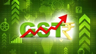 3d Illustration GST Tax India Concept isolated in white background