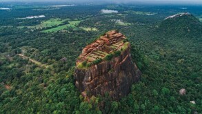 The historical Sigiriya lion rock fortress is sri lanka