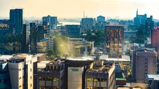 Lagos city skyline