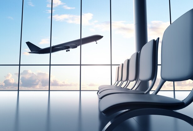 futuristic airport