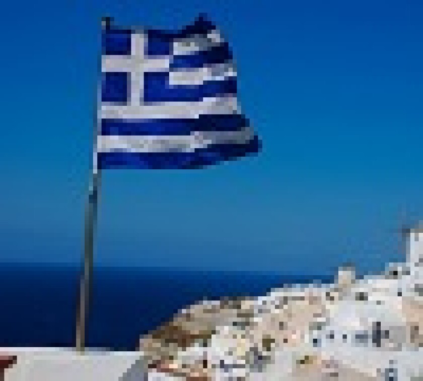 santorini-greek flag 100 x 90