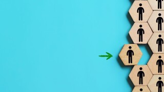 New member or new employee join social group, team or company. H