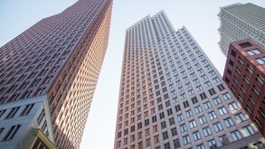 Skyscrapers in the Hague's business district