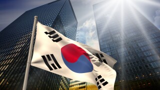 Composite image of south korea national flag