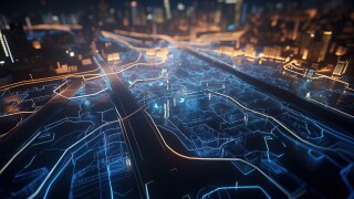 Ai generated illustration of  IT roadmap modern technology and i