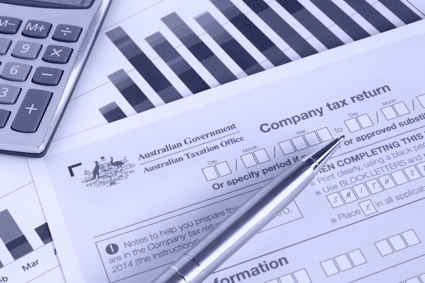 Australian Company Tax Return concept