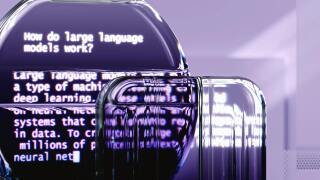 Picture of text explaining how large language models work