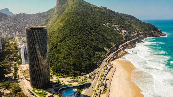 Winding road in Brazil