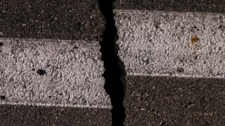 Cracked Highway CA-178 after Ridgecrest 7.1 July 5th, 2019