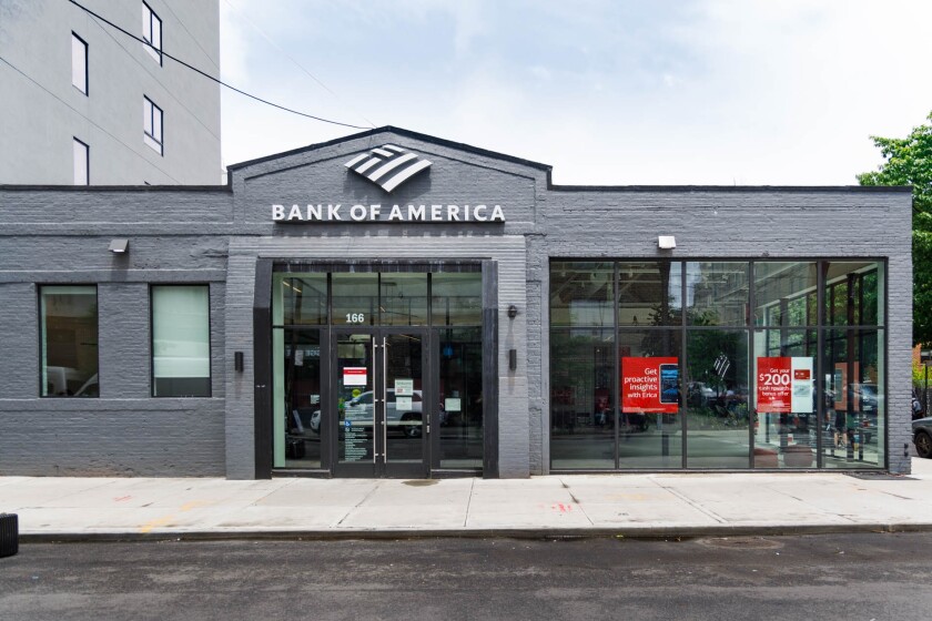 Front street view of a financial center
