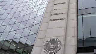 Washington, DC, USA- January 13, 2020: SEC sign and logo on the 