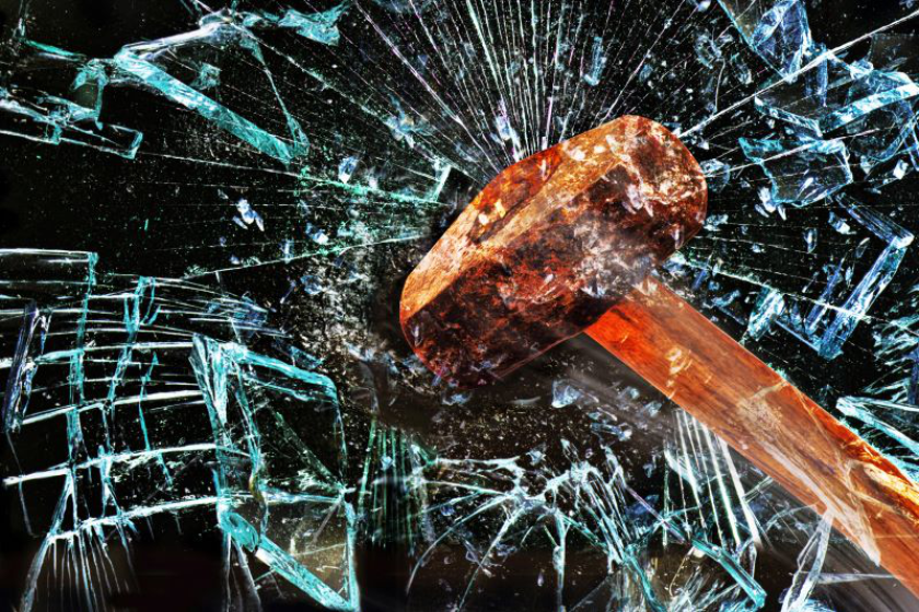 broken window