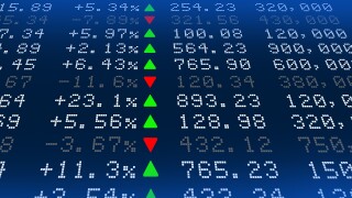 Digital Stock exchange panel