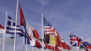 flags of europe and the united states of america
