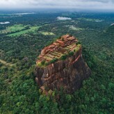 The historical Sigiriya lion rock fortress is sri lanka