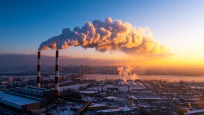 Harmful emissions into the atmosphere causing global warming.