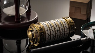 Escape the room or escape game, is a physical game where players are locked in a room and a required to examine clues and solve a puzzles. The word “Xcape” is the password for this cryptex riddle
