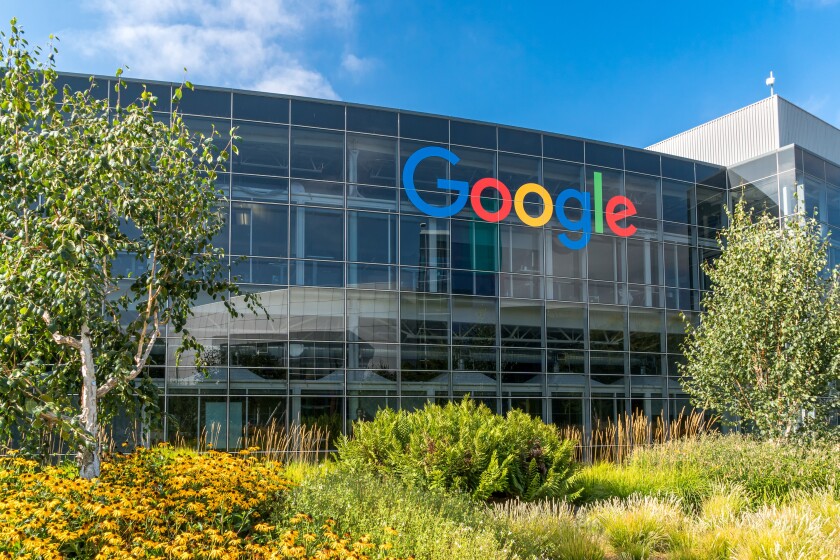 Google Corporate Headquarters and Logo