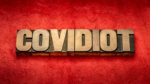 covidiot - new word related to coronavirus covid-19 pandemic